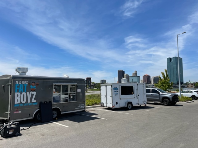 Food trucks at Glass City Metroparks Bike Party